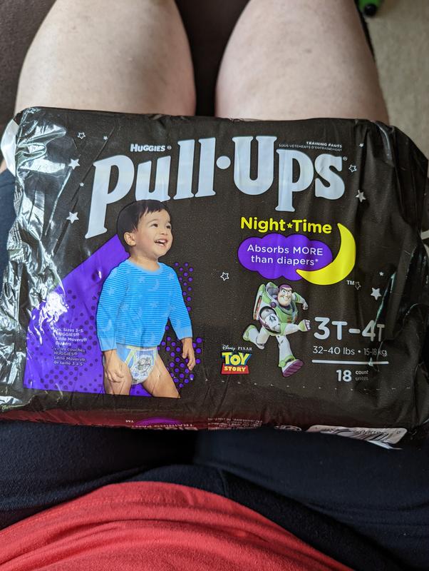 Huggies Pull-Ups Boys Nighttime Potty Training Pants, 3T-4T (32-40lbs), 60  Count