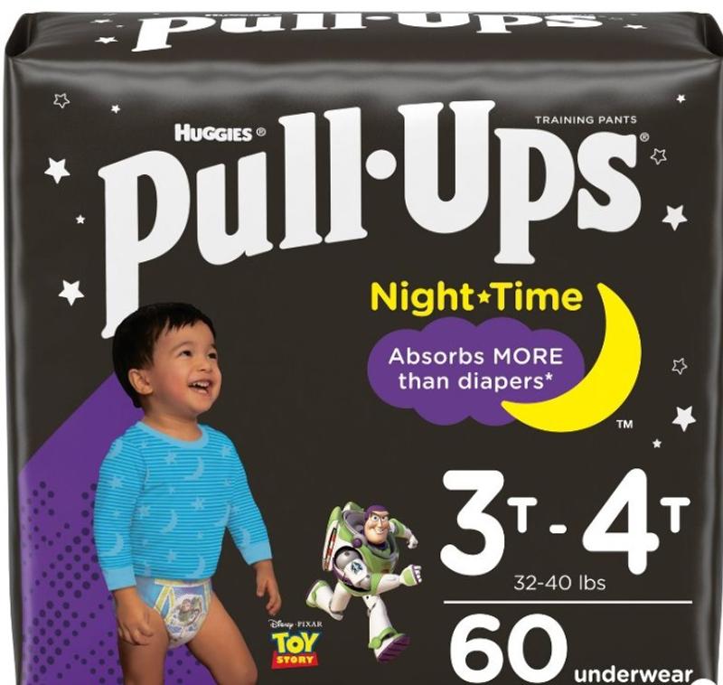 Pull-Ups Boys' Night-Time Potty Training Pants, Training Underwear, 3T-4T  (32-40 lbs), 60 Ct : Baby 