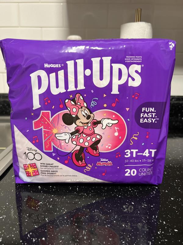 Huggies Disney Minnie Pull-Ups Girls' Potty Training Pants, 3T-4T(32-40lbs)  19Ct