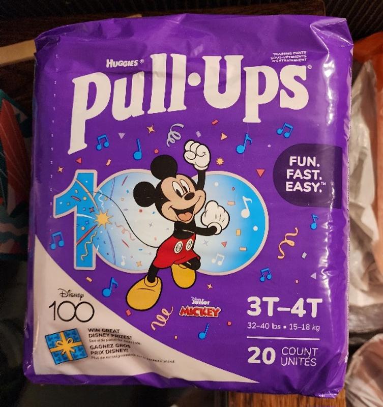 Huggies Pull-Ups 3T-4T (32-40 lbs) Disney Junior Mickey Training Pants 22  ea, Diapers & Training Pants