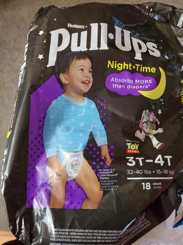 Pull-Ups Night-Time Boys' Training Pants, 3T-4T - 18 ct