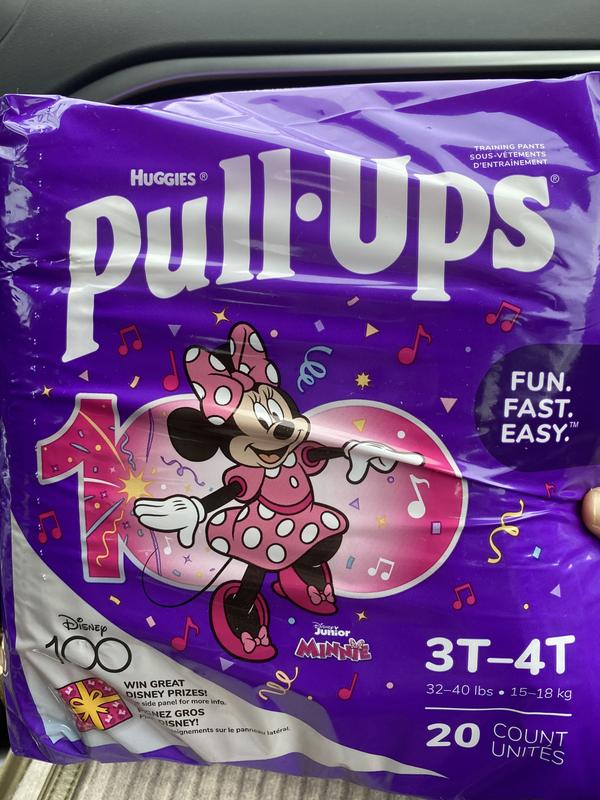 Pull-Ups Girls' Night-Time Potty Training Pants, 3T-4T (32-40 lbs), 60 Ct