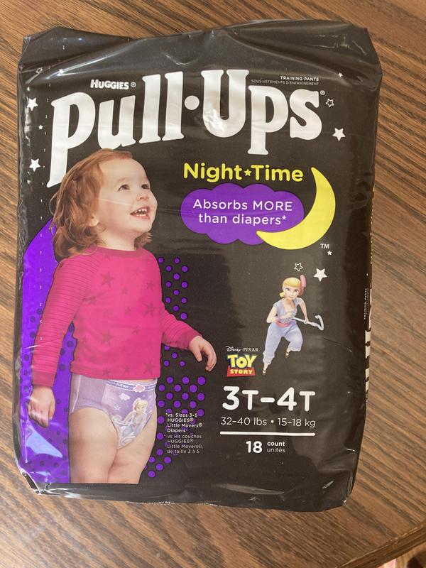 Pull-Ups Night-Time Girls' Potty Training Pants 3T-4T (32-40 lbs), 18 ct -  Pay Less Super Markets