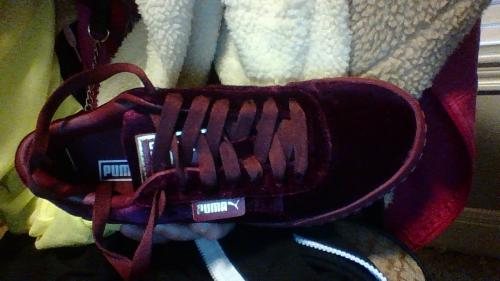 puma cali velvet red