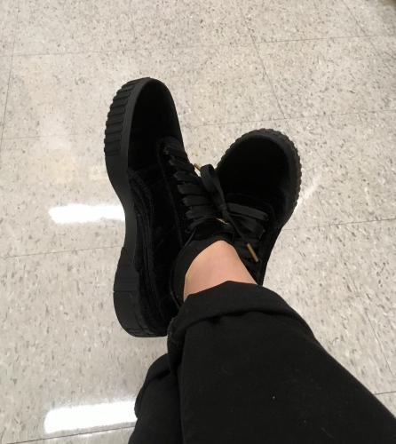 puma cali velvet black