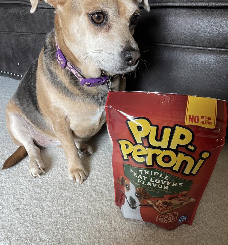 Buy Pup-Peroni Triple Meat Lovers with Bacon, Sausage & Pepperoni