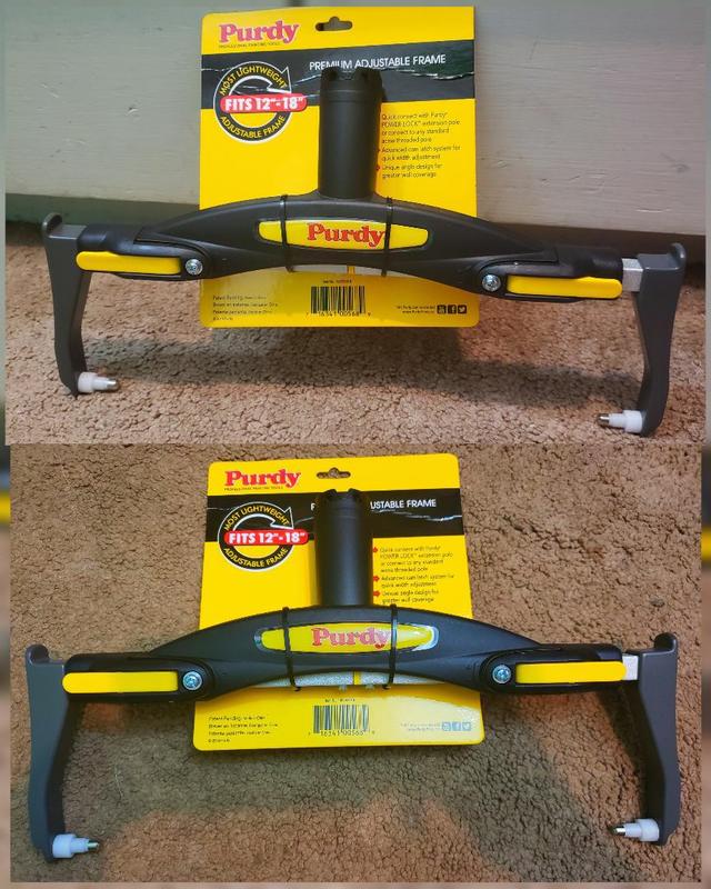 10Pcs Pinstone Large Paint Roller Kit,12-18 Adjustable Roller  Frame,Ergonomic