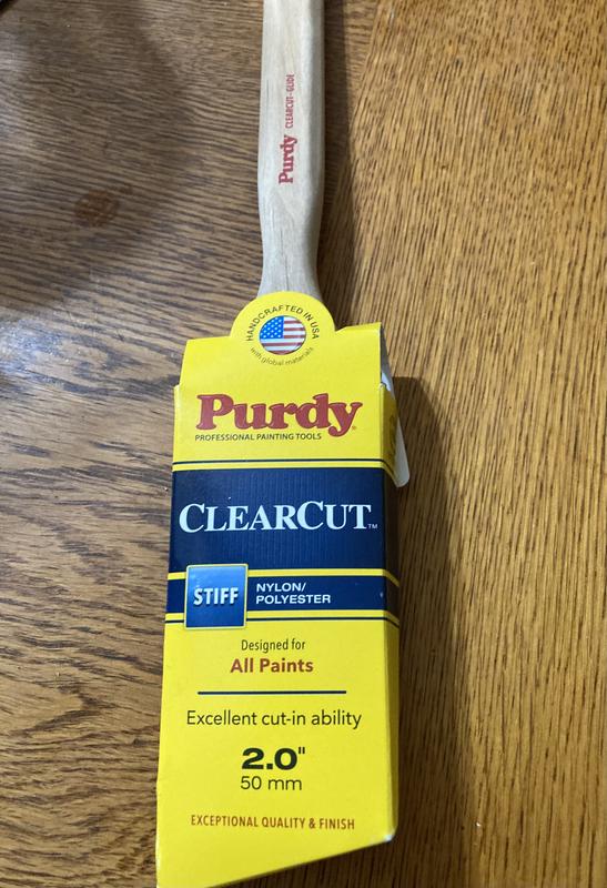 Purdy Clearcut 2-in Reusable Nylon- Polyester Blend Angle Paint