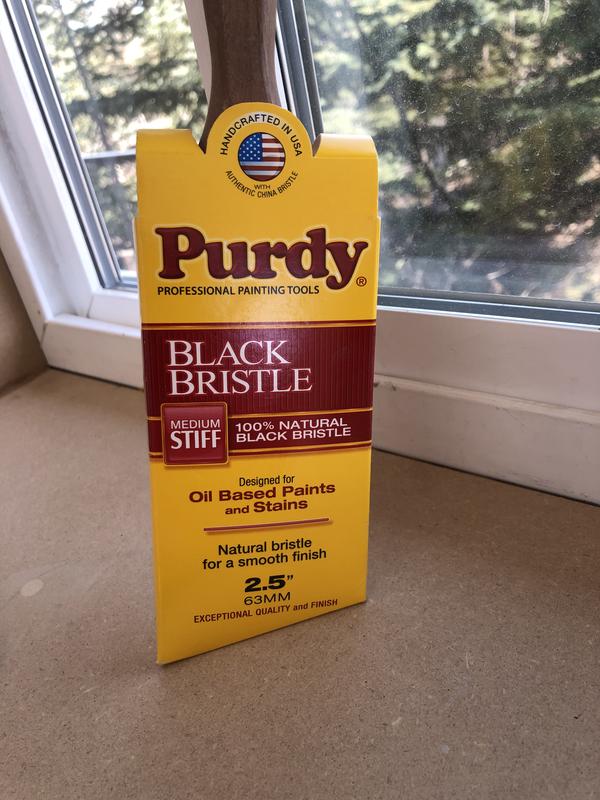 Purdy Black Bristle Extra Oregon Medium Stiff Angled Paint Brush