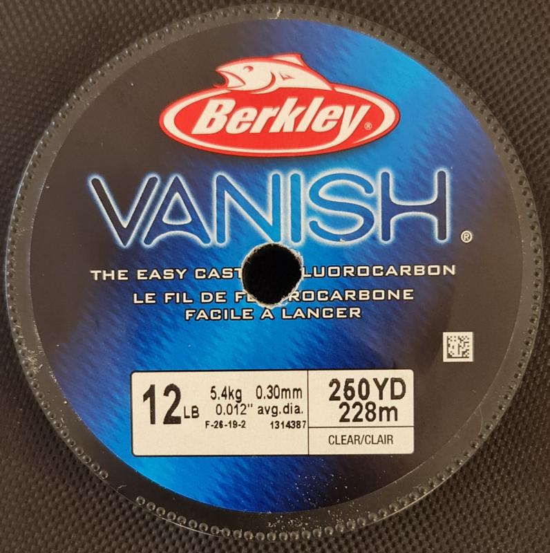 Berkley Vanish Fluorocarbon Fishing Line 2000 Yards 20 lb Test Clear 1010790 