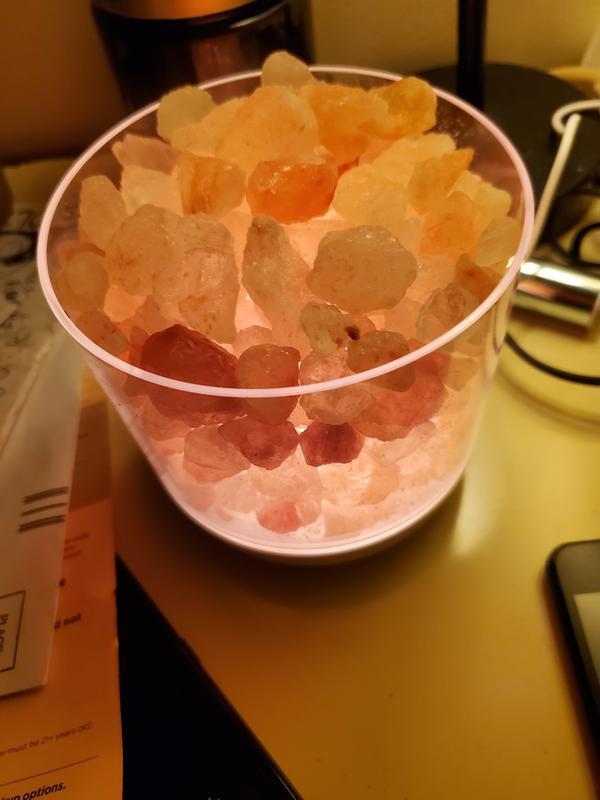 Fits nicely on my nightstand next to my bed