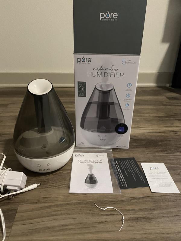 Pure Enrichment 0.34-Gallon Tabletop Cool Mist Electronic Humidifier ...
