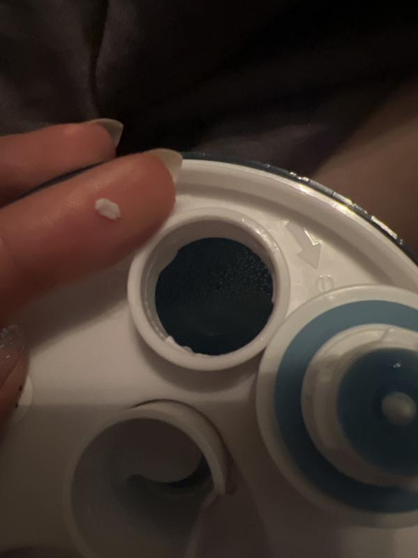 The plastic grooves meant to hold the water tank cap were soft and just came right off