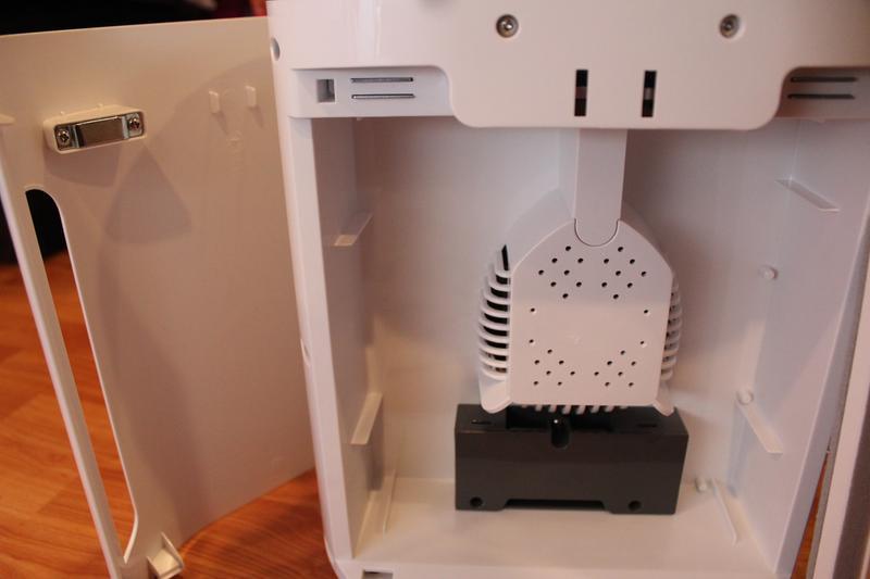 Inside of unit with filter removed