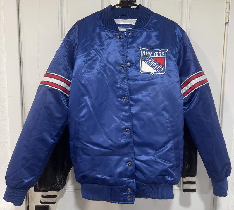 G-III Sports Body Check Starter Jacket - New York Rangers - Adult