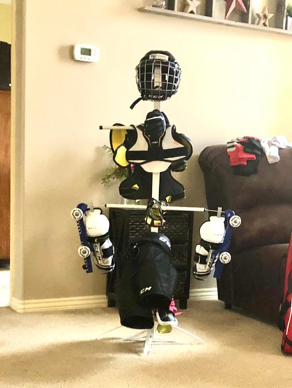 Wet Gear-Hockey Equipment Dryer Rack: Metal Model