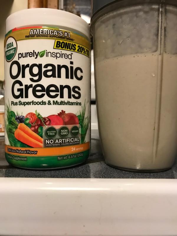 Organic Greens Powder Smoothie Mix Purely Greens Powder Superfood Fruit +  Veggie