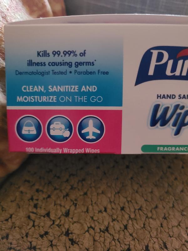 Purell Wipes, Hand Sanitizing, Fragrance Free - 100 wipes