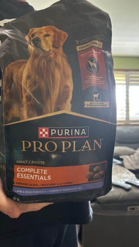 Purina Pro Plan Complete Essentials Shredded Blend Lamb and Rice High Protein Dry Food with Probiotics for Dogs 47 lbs. Petco