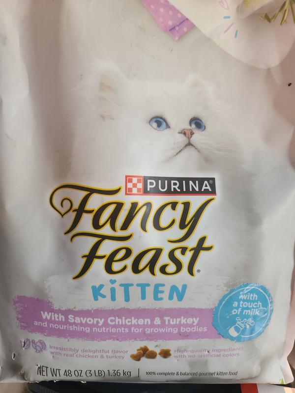 Purina Fancy Feast Kitten With Savory Chicken and Turkey Dry Kitten Food Pet Supplies Plus