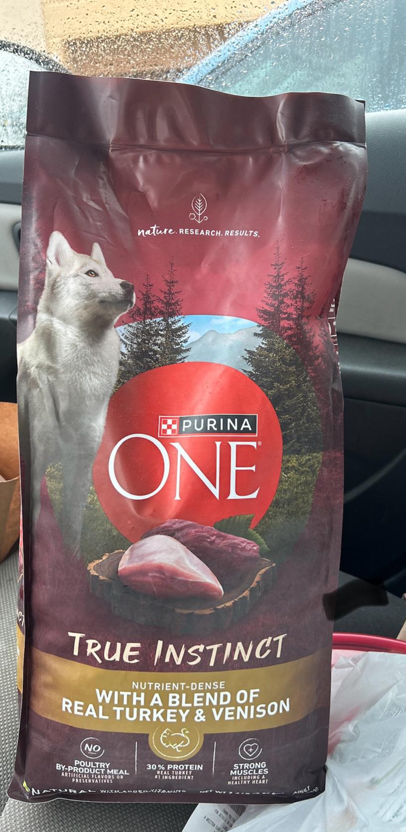 Purina ONE True Instinct With A Blend Of Real Turkey and Venison Dry Dog Food 27.5 lbs. Petco