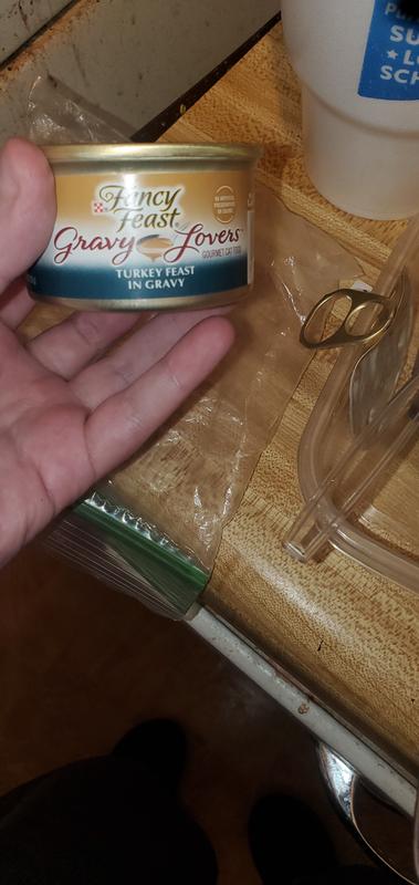 The chunks of meat that I found in 2 of the 3 cans