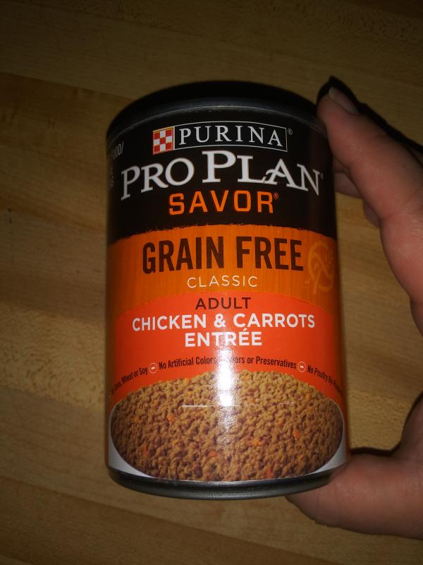 Purina Pro Plan Grain Free Complete Essentials Chicken and Carrots Entree Classic Dog Food Pate, 13 oz.
