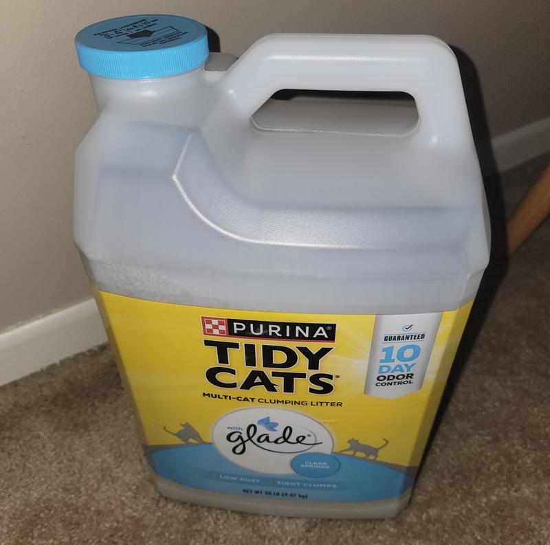 Purina Tidy Cats Clumping Cat Litter Glade Clear Springs Multi Cat Litter 20 lb. Jug