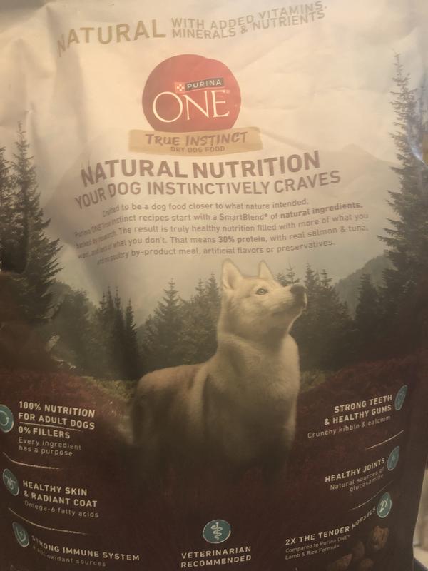 Purina One 27.5 lb True Instinct With Real Salmon and Tuna Dry Dog Food 198 111 15 Blain s Farm Fleet