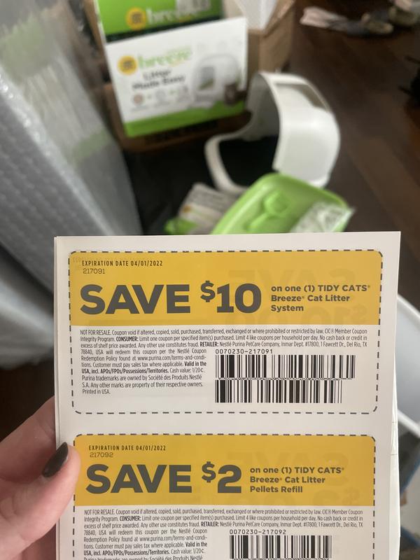 Breeze deals litter coupon