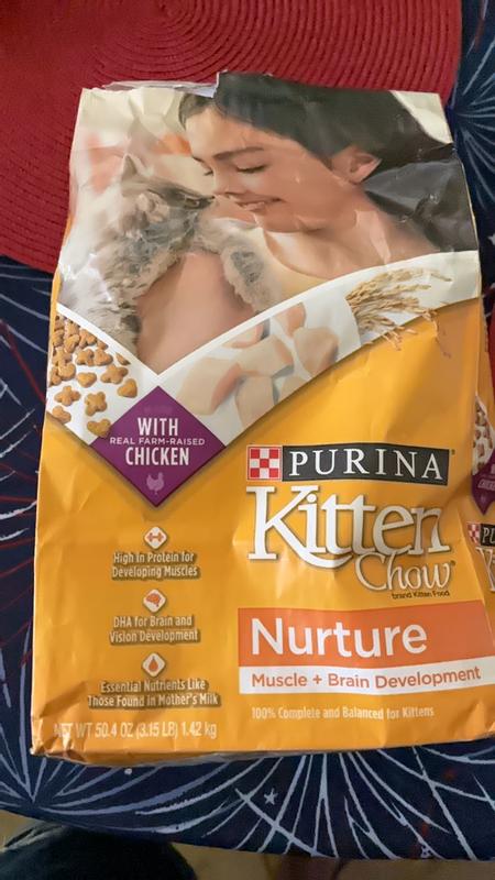 Purina Kitten Chow Nurture Healthy Development with Real Chicken Dry Kitten Food 3.15 lbs. Petco