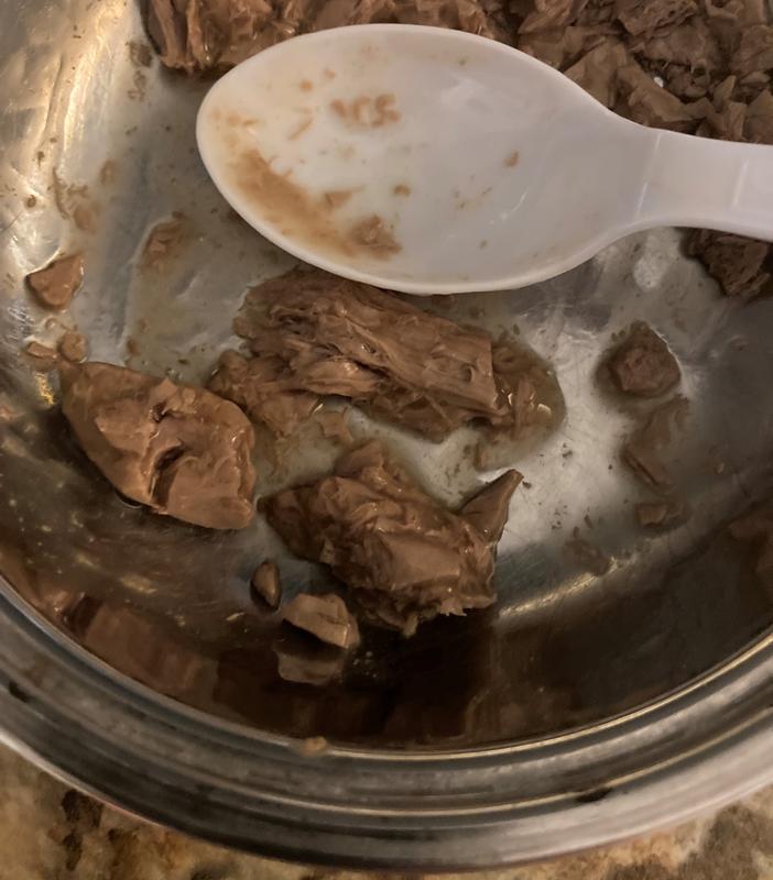 Large chunks not properly shredded