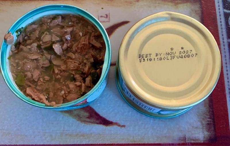 Tuna Florentine:  As you can see ; the creamy white sauce is gone.