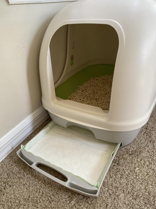 Breeze litter box with hood best sale