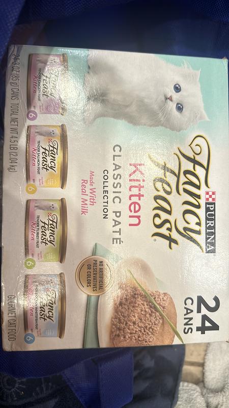 Fancy Feast Grain Free Classic Pate Collection Wet Kitten Food Variety ...