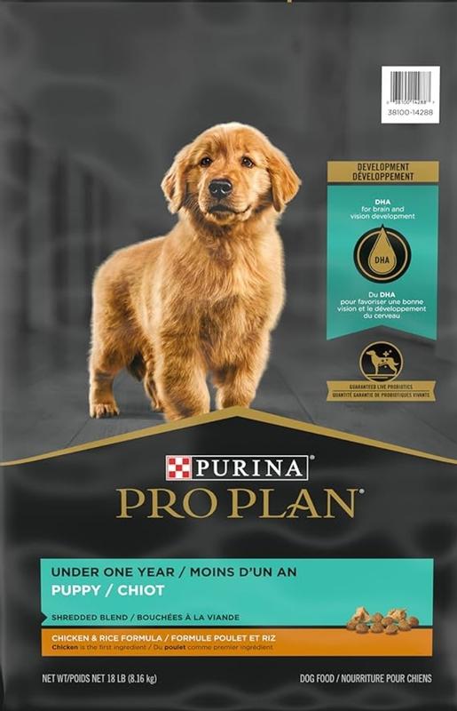 Purina Pro Plan High Protein Shredded Blend Chicken & Rice Formula Dry ...