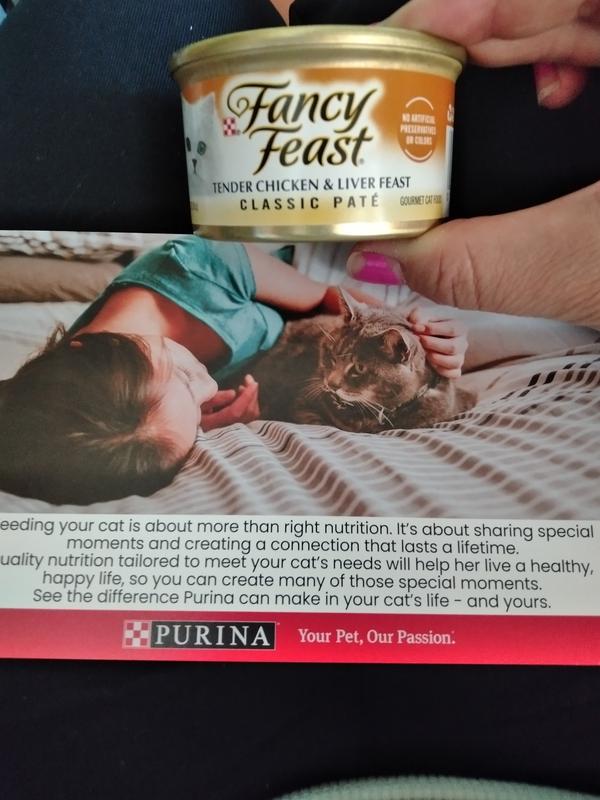 Purina Fancy Feast Grain Free Pate Wet Cat Food Tender Liver