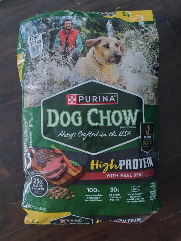 Dog Chow High Protein Dog Food Dry Recipe With Real Beef 44 lb