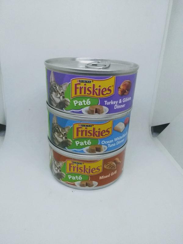 Purina Friskies Salmon, Turkey & Mixed Grill Pate, 12-Pack