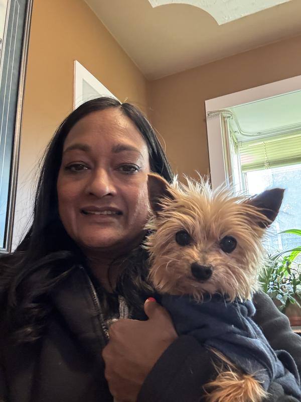 Nico loves Purina dental chews and Vet Purina special kidney food