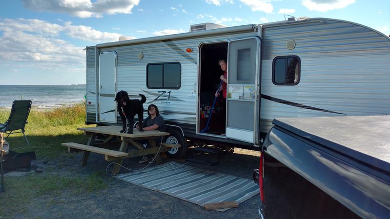 Jake camping at the beach!