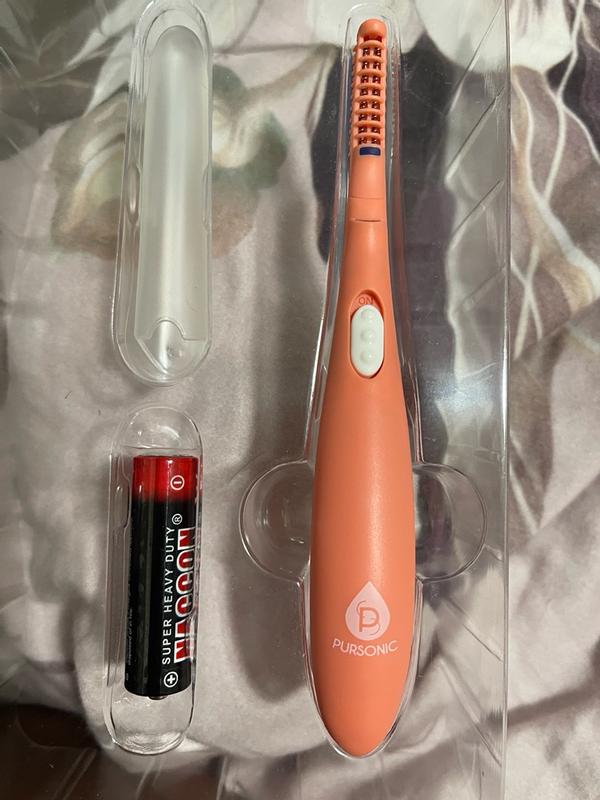 Customer photo for "Heated eyelash curler with comb"