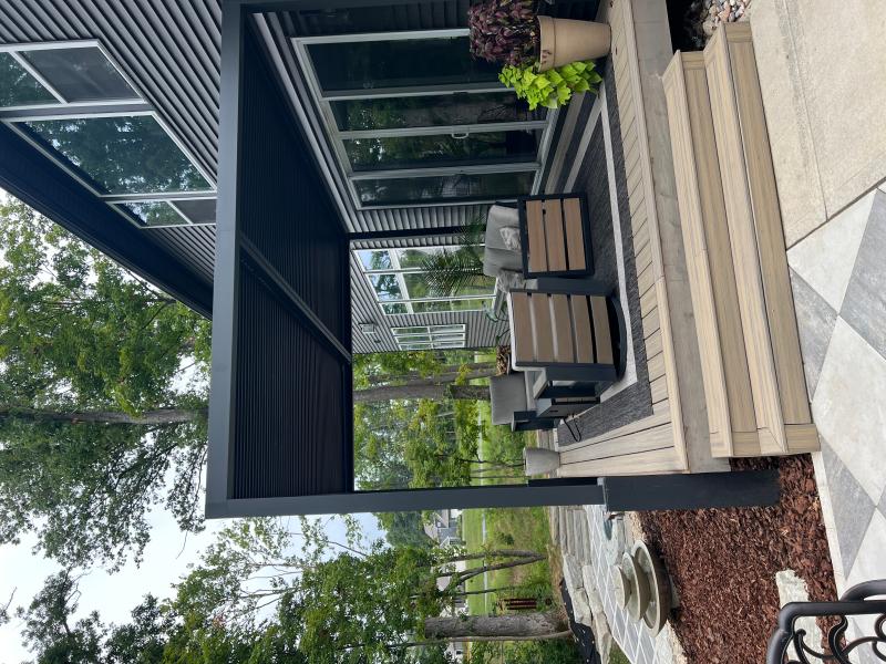 PURPLE LEAF 12 ft.x 26 ft.Bronze Luxury Aluminum Frame Hardtop