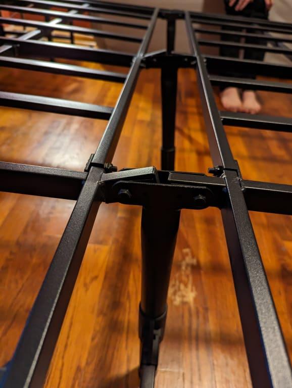 Bent center of the frame