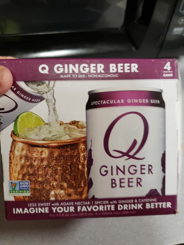 Q Mixers Ginger Ale, Premium Cocktail Mixer, 7.5 oz (12 Cans)