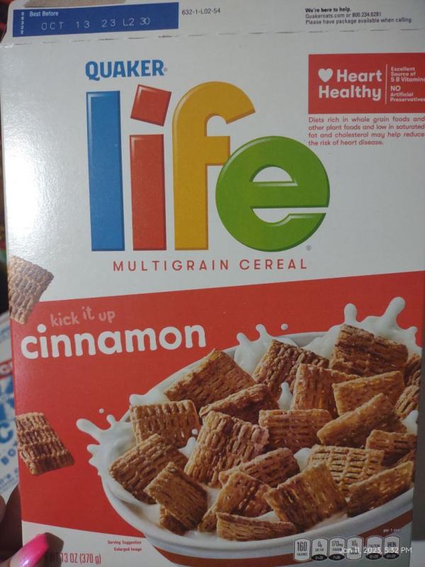 Cinnamon Life Cereal Box