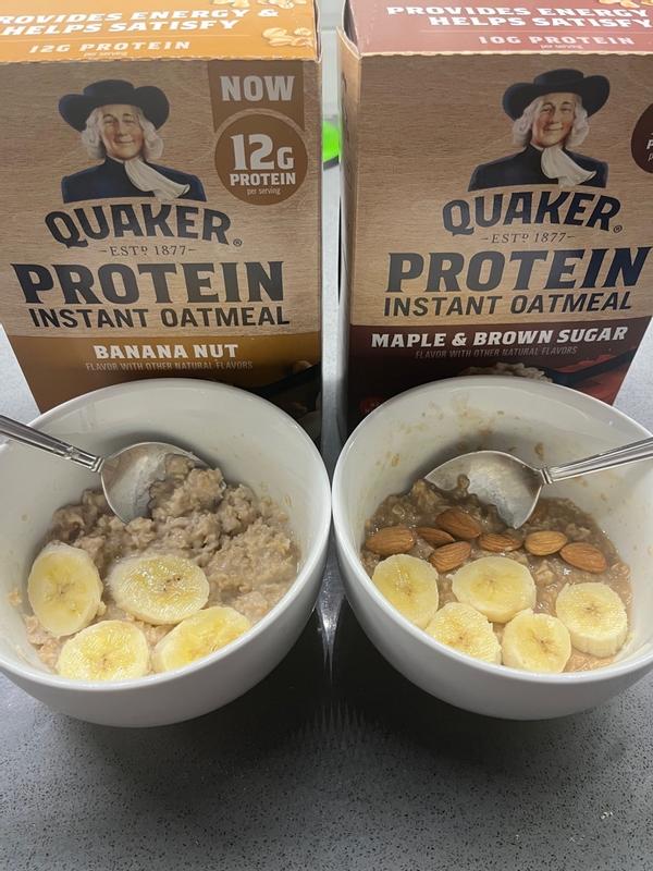 Save on Quaker Protein Instant Oatmeal Banana Nut - 6 ct Order Online  Delivery