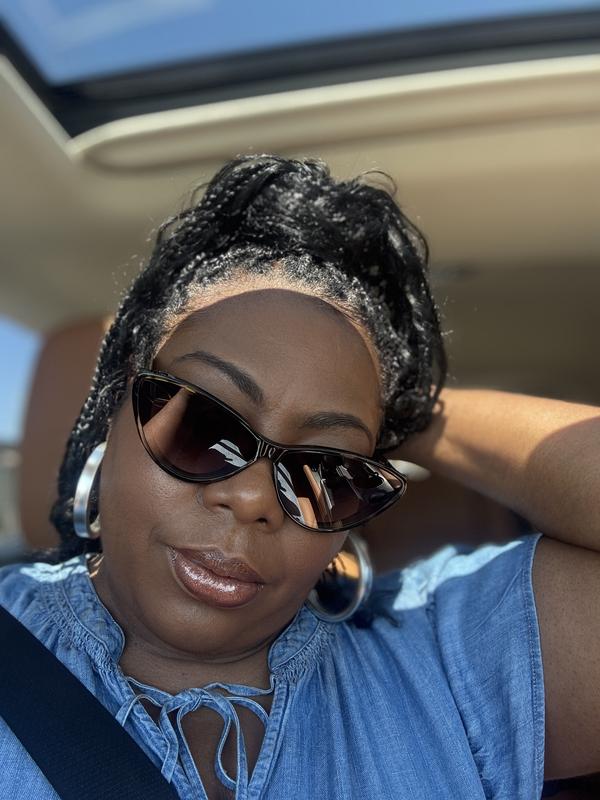 Customer photo for "Tempted Cateye sunnies-Perfect!"