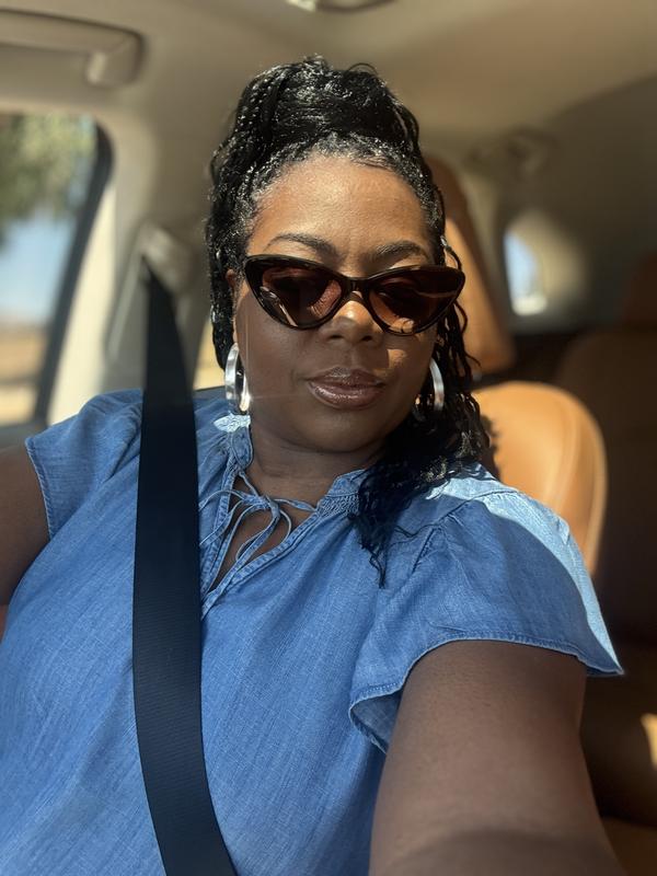 Customer photo for "Tempted Cateye sunnies-Perfect!"
