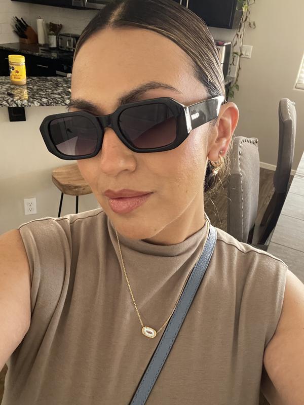 Hyped Up 38mm Gradient Square Sunglasses